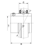 Корпусной подшипник П-480210-UC210 KG