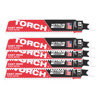 Полотно для шабельних пил TORCH CARBIDE NITRUS , 150х3,1мм, (5шт), (метал) ACC MILWAUKEE 48475561