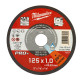 Диск відрізний по металу , SCS 41/125х1 PRO+, діаметр 125мм ACC MILWAUKEE 4932451487