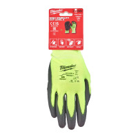 Рукавиці робочі сигнальні Hi-Vis , з опором порізам 1/A рівня, розмір 8/M MILWAUKEE 4932479917