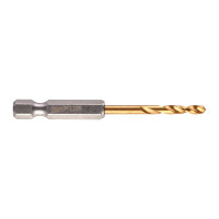 Свердло по металу RedHEX SHOCKWAVE HSS-TiN , діаметр 3,2х66,5х23мм, (2шт) ACC MILWAUKEE 48894706