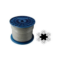 Канат сталевий оцинкований DIN 3055, 6x7-FC 4 мм Load-Tech 03-920004