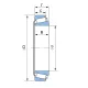 Подшипник роликовый конический П-2007128-32028 KG