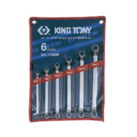 Набір накидних ключів 6 одиниць 6-17 мм в чохолі із терилену KING TONY 1706MR