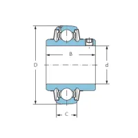 Корпусной подшипник П-UC-213 ZKL