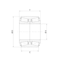 Подшипник роликовый конический П-F-15067 FERSA