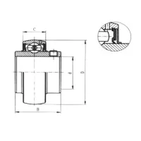 Корпусной подшипник П-UC-211 PTI