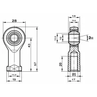 Шарнирная головка П-GIRSW-10-RR FLURO Fluro