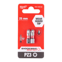 Біта SHOCKWAVE , PZ3, 25мм, (2шт) (заміна на 4932500357) ACC MILWAUKEE 4932430868