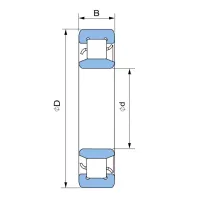 Підшипник роликовий циліндричний радіальний П-32314-NU314 KG