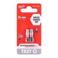 Біта SHOCKWAVE , TX27, 25мм, (2шт) ACC MILWAUKEE 4932430884