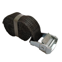 Ремінь стяжний кільцевий із замком BLACK 0.5 т, 7 м (чорний) Load-Tech 02-032011
