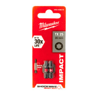 Біта SHOCKWAVE , TX25, 25мм, (2шт) ACC MILWAUKEE 4932430879