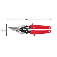 Ножиці по металу (лівий різ) ACC MILWAUKEE 4932499011
