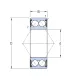 Підшипник SKF 3206 А-2RS1TN9/MT33