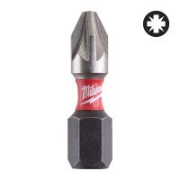 Біта SHOCKWAVE , PZ2, 25мм, (25шт), пластикова коробка ACC MILWAUKEE 4932430864