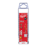 Свердло по металу RedHEX SHOCKWAVE HSS-TiN , діаметр 5,0х80х31мм , пластикова коробка ACC MILWAUKEE 4932478180