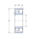 Підшипник 53609 SKF 22309
