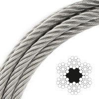 Канат сталевий ГОСТ 3077-80, EN 12385-5, 6x19S-FC 7.8 мм вантажолюдський Load-Tech 03-910085