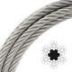 Канат сталевий ГОСТ 3077-80, EN 12385-5, 6x19S-FC 7.8 мм вантажолюдський Load-Tech 03-910085