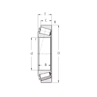 Подшипник роликовый конический П-7614-32314 ZKL
