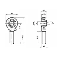 Шарнирная головка П-GAS-8 FLURO Fluro