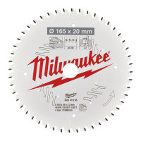 Диск пиляльний по дереву PFTE , діаметр 165х20х2,2мм, 48 зуб. ACC MILWAUKEE 4932471295