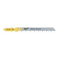 Полотна для лобзиків T144D , 75х4,0мм, (5шт), (деревина, швидкий різ) ACC MILWAUKEE 4932213116
