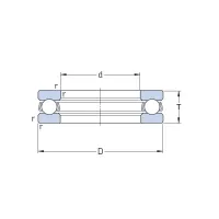 Підшипник упорний 100х135х25 (8120) SKF 51120
