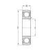 Підшипник 50309 ( 2RS1) SKF 45х100х25 зовнішня об. сферична TIMKEN 1726309