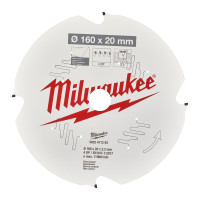 Диск пиляльний по фіброцементу PFTE , діаметр 190х30х1,8мм, 4 зуб. ACC MILWAUKEE 4932471304