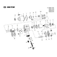 Ремкомплект для гайковерта 33621-075 KING TONY 33621-BTK