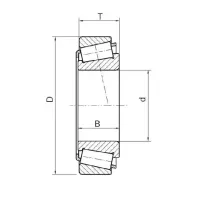Подшипник роликовый конический П-2007104-32004 KG