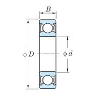 Підшипник кульковий радіальний П-80311-6311-ZZ KG