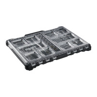 Набір головок торцевих хромованих 1/2''+ 1/4'' PACKOUT з тріскачкою , пластиковий органайзер MILWAUKEE 4932493661