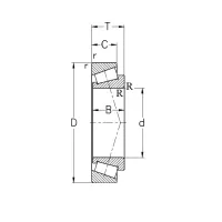 Подшипник роликовый конический П-32020X NKE