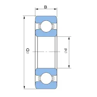 Підшипник кульковий радіальний П-7000102-16002 KG